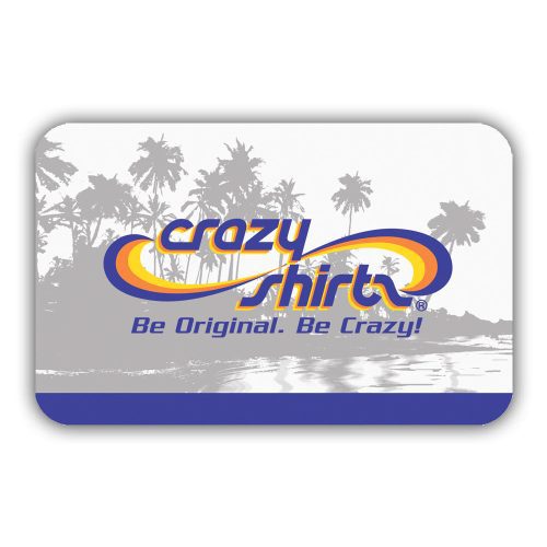 crazy shirts logo gift card white